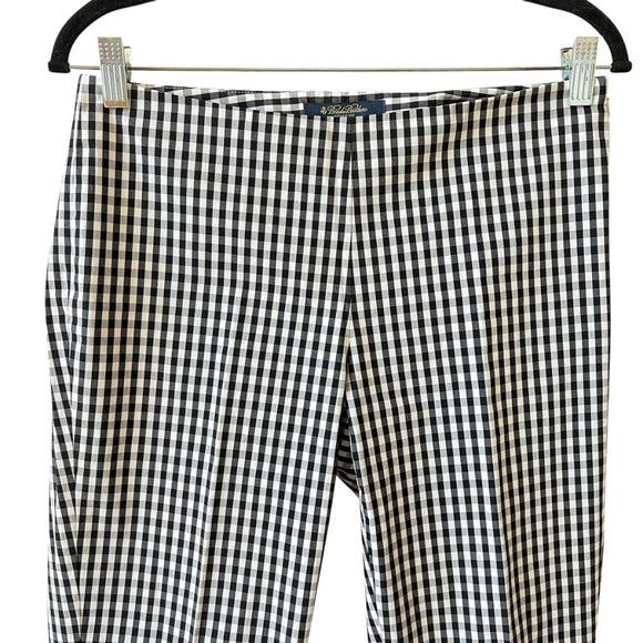 BROOKS BROTHERS GINGHAM PLAID STRETCH ANKLE PANT COTTON TWILL NATALIE FIT CHIC - Picture 3 of 12